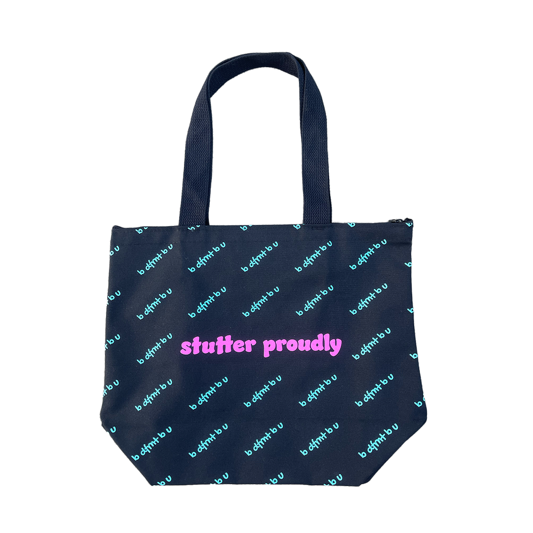 stutter proudly tote bag pynk / mynt