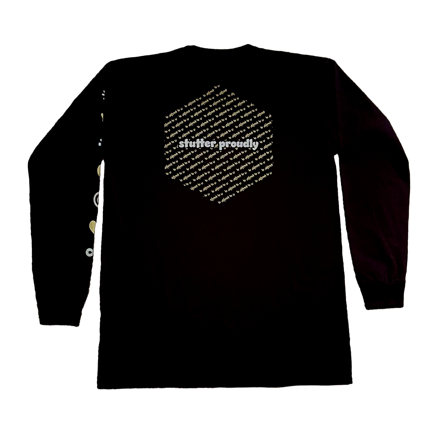 stutter proudly shirt long sparkly silver / sparkly gold