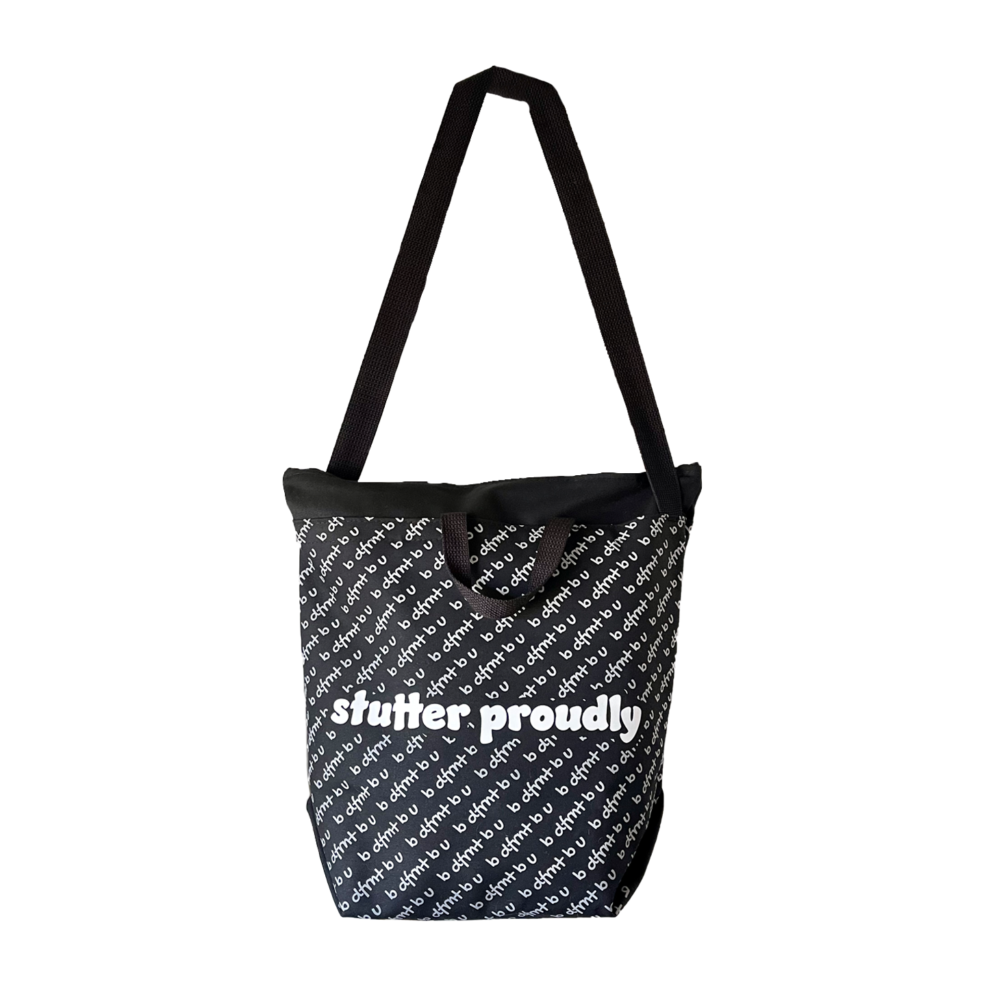 Lululemon Black And White Reuseable Mini Tote Shopping Bag