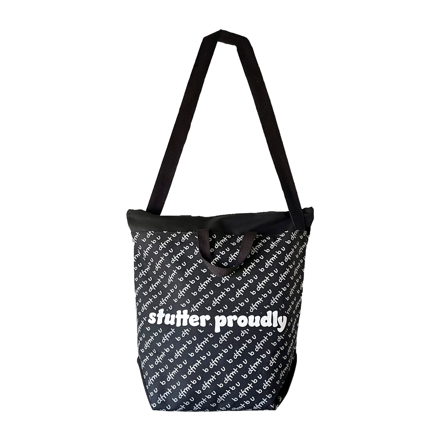 stutter proudly tote bag ( messenger )