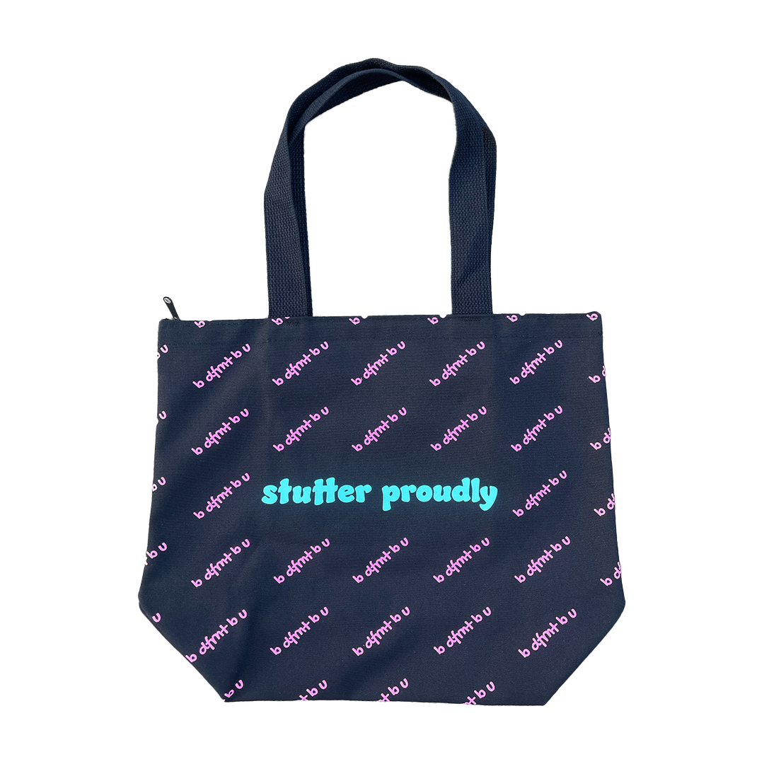 stutter proudly tote bag pynk / mynt