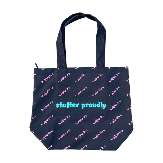 stutter proudly tote bag pynk / mynt
